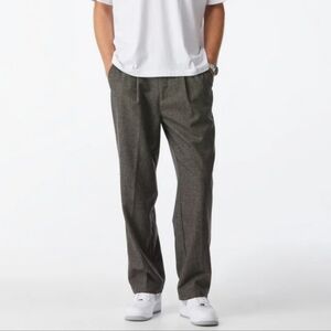 I Love Ugly  Slim Kobe Brown Check Wool     Pants  Tall Size L NwT.